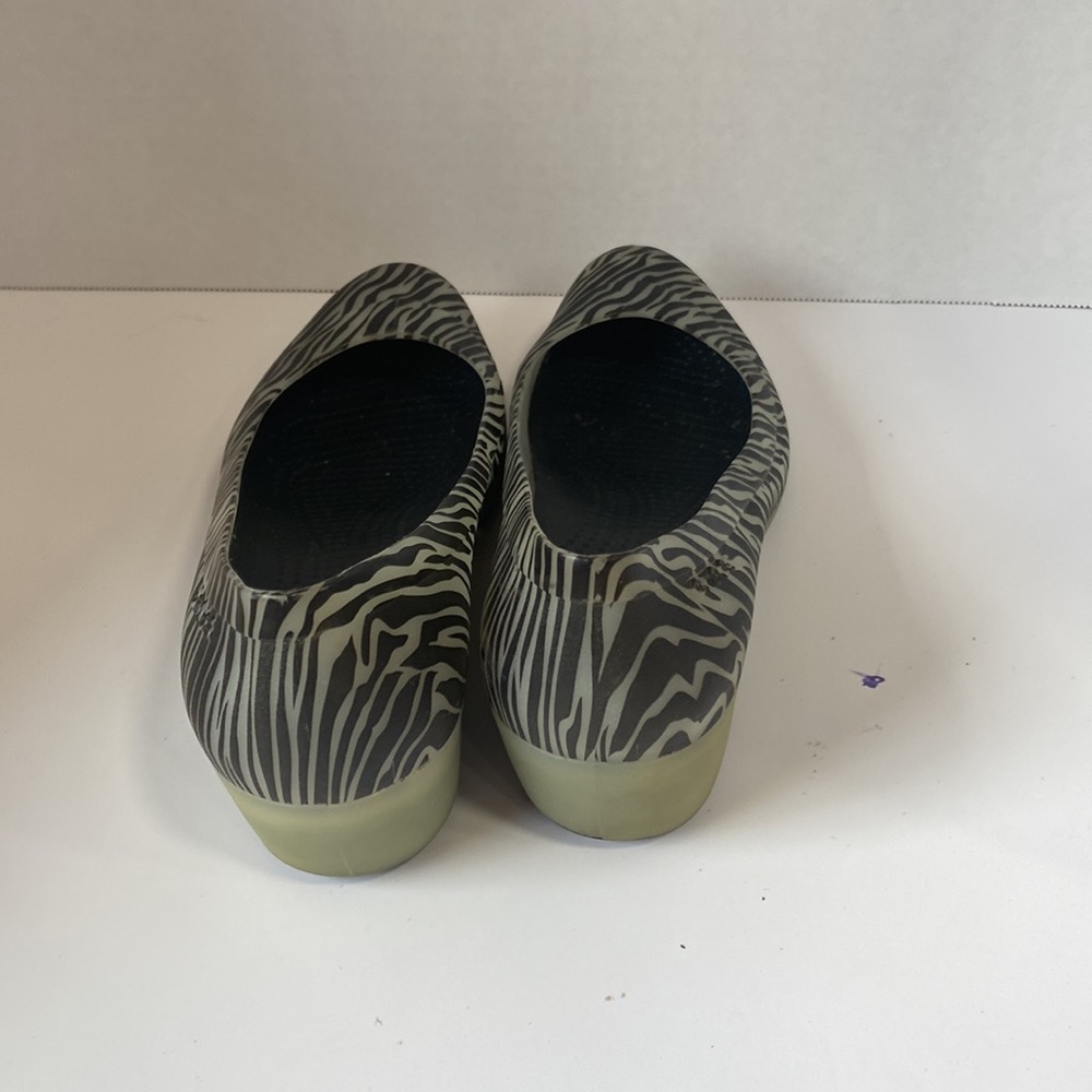 Crocs Clarisa mini wedge zebra print clogs shoes size 7 - Picture 5 of 6